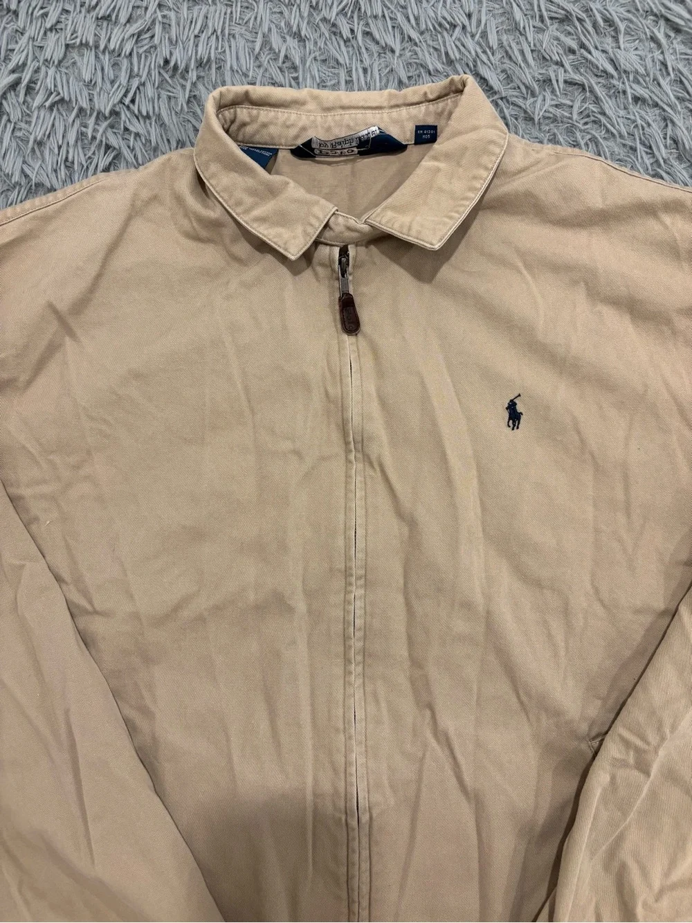 Vintage Polo Ralph Lauren Men’s 2XL Chore Bomber Jacket Brown Cotton Workwear
